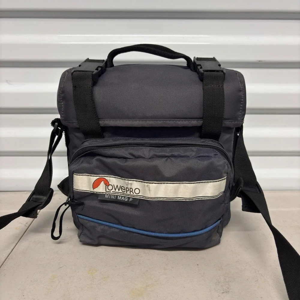 Lowepro Mini Mag P Camera Bag Grey Black Padded Shoulder Strap Travel Case